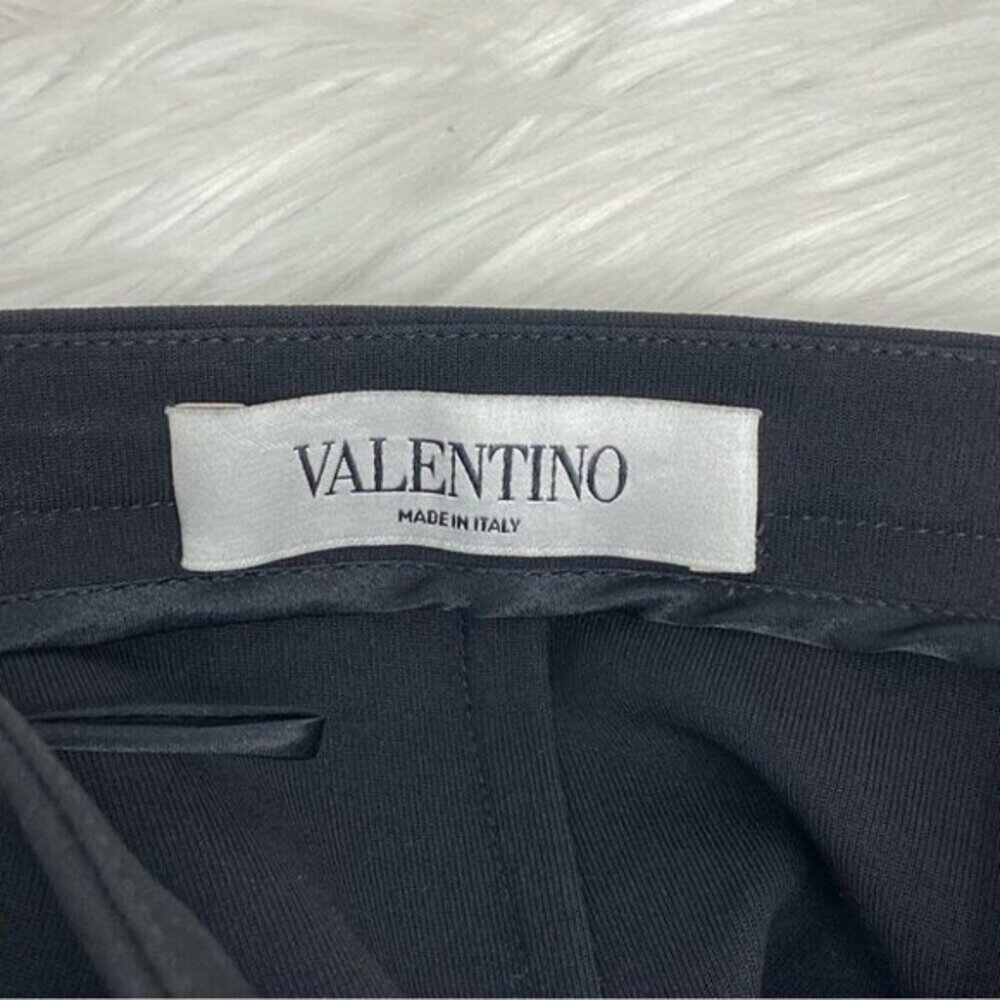 Valentino‎ Black Viscose Blend Pencil Skirt Italy Altered Professionally - Picture 6 of 12